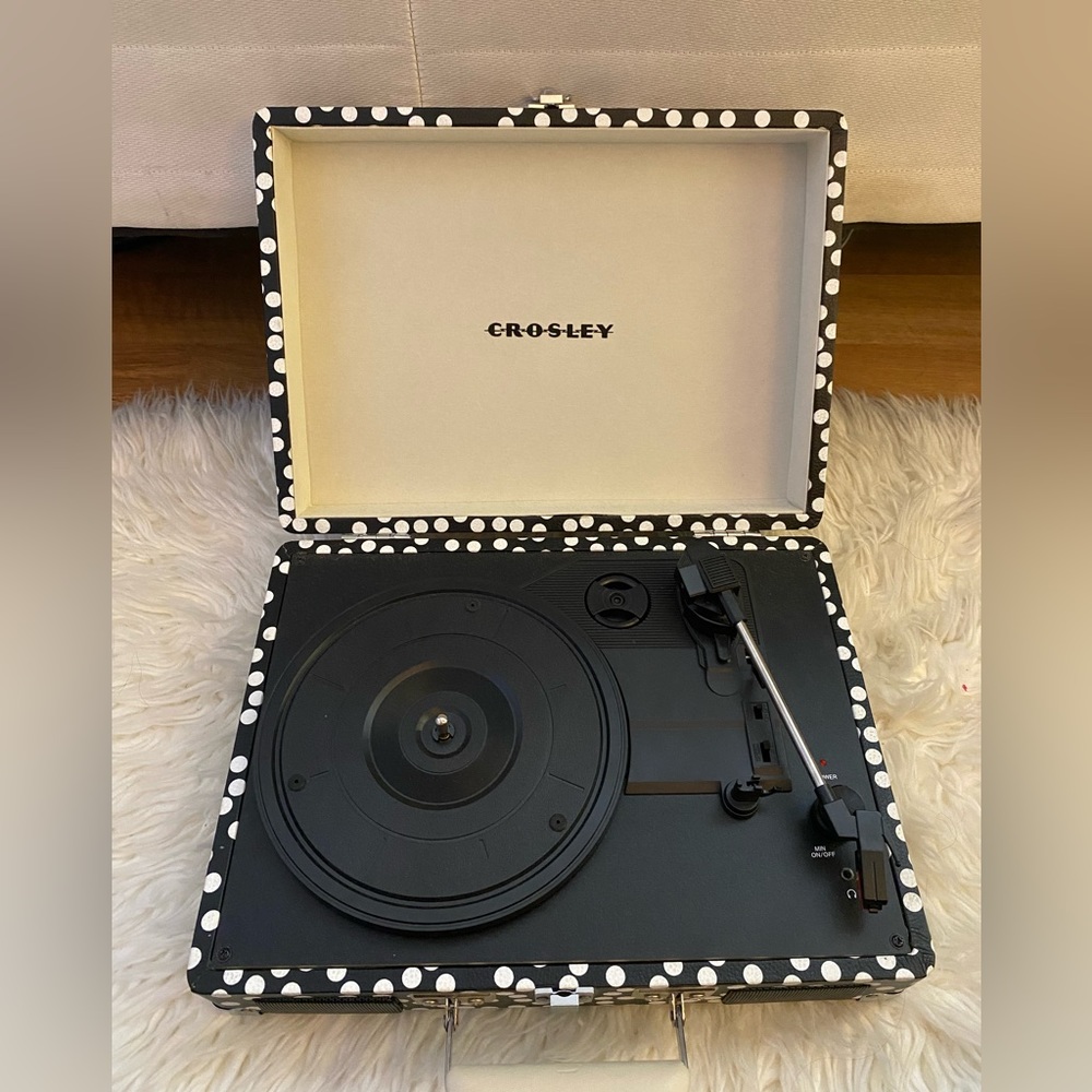 Crosley Record Player and Vinyl Collection